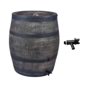 Plastmasas tvertne (muca) lietus ūdens uzkrāšanai BRUNO (ar krānu), 350l [EF]