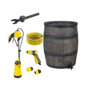 Plastmasas tvertne (muca) lietus ūdens uzkrāšanai BRUNO (ar iegremdējamo sūkni), 350l [EF]