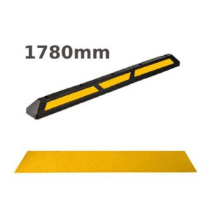 Atstarojoša uzlīme gumijas atdures barjerai (dzeltena) [VB]