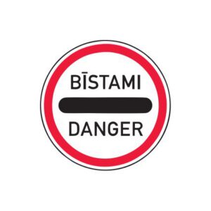 Aizlieguma zīme Nr.333/Tālāk braukt bīstami, d.900mm, 2. atstarošanas klase