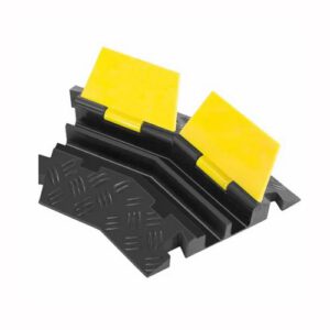 Kabeļa aizsarga 2 kanālu (labais) stūra elements, 400x250x45mm [AR]