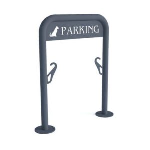 Novietne/statīvs suņiem NS8, h=800mm, cinkots + krāsots RAL [KRO]