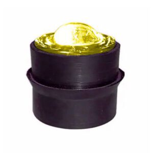 Stikla atstarotājs d=50mm, h=50mm (dzeltens) [W]