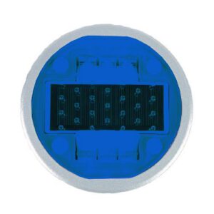 Ceļa atstarotājs ar saules baterijām (zils), apaļš, d=135mm, h=50mm [W]