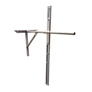 Sienas kronšteins ar stiprināšanas plāksni uz konsoles (paredzēts 2 ceļa zīmēm, max. d=600mm)