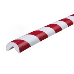 Stūru aizsargs (Tips A), d=40mm (25x25mm), (sarkans/balts), l=1000mm, magnētisks [SE]