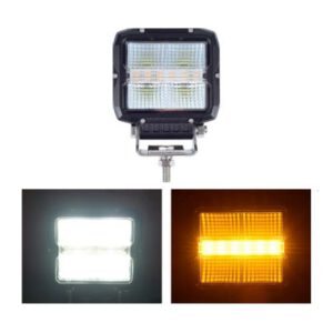 LED darba lukturis (balts)/brīdinājuma gaisma uz skrūves, 4 LED (60W) [4 vadi]