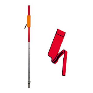 Izbīdāma 2.42m alumīnija mērlata ar fiksatoru, lāzera staru uztvērējam + soma + universālais adapteris