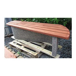 Betona soliņš (S veida) ar koka dēlīšiem, 2400x540x540mm