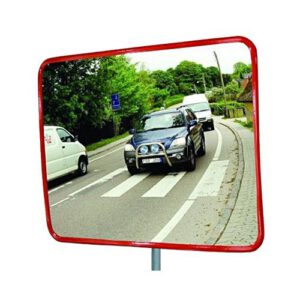 Spogulis, akrila, četrstūra, 40x60cm, sarkans (vēja izturīgs)