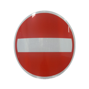 Aizlieguma zīme (metāla) Nr.301/Iebraukt aizliegts, 1.izm., 640x600mm (izliekta), 2. atstarošanas klase