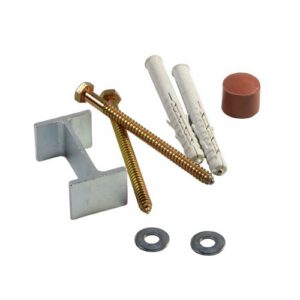 Montāžas komplekts drošības salai (skrūve, dībelis, paplāksne, korķis, savienotājs) [GH]