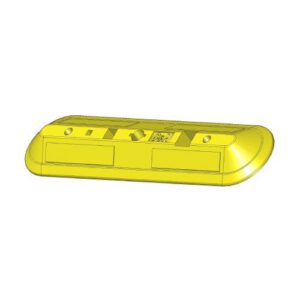 Gumijas atdure - joslu sadalītājs, 1100x240x80mm (dzeltena) [GH]