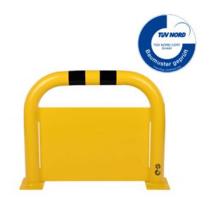 Metāla aizsargbarjera ar aizsargplāksni apakšā (krāsota), 600x750mm [DAN]