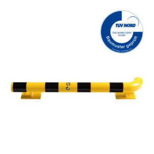 Metāla aizsargbarjeras ārējais stūris (kreisā puse), d=76mm, l=1000mm [DAN]