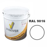 Akrila krāsa ceļu marķēšanai VISACRYL, balta (RAL 9016), 27kg spainis [VIS]