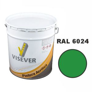 Akrila krāsa ceļu marķēšanai VISACRYL, zaļa (RAL 6024), 27kg spainis [VIS]