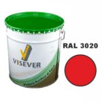 Ūdens bāzes ceļu marķējamā krāsa VISAQUA, sarkana (RAL 3020), 27kg spainis [VIS]