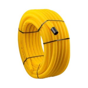 PVC gofrēta drenu caurule (perforēta), d=80mm (rullī 50m)
