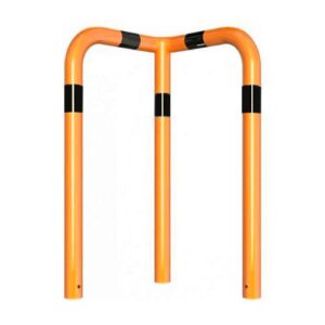 Metāla stūru aizsargbarjera (cinkota un krāsota), 600x650mm, betonējama [SCH]