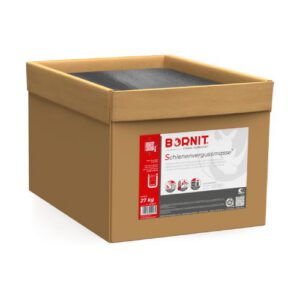 BORNIT® Schienenvergussmasse S uz sliedēm lejama (karsējama) masa, 27kg kartona kaste