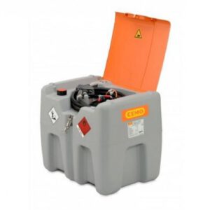 Mobilā dīzeļdegvielas uzpildes un uzglabāšanas tvertne DT MOBIL EASY, 210l ar 12V elektrisko sūkni (ar veramu vāku)