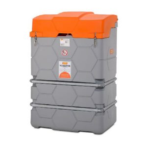Stacionārā dīzeļdegvielas uzpildes un uzglabāšanas tvertne ārai CUBE Outdoorr Basic 1000L ar 230V elektrisko sūkni