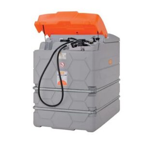 Stacionārā dīzeļdegvielas uzpildes un uzglabāšanas tvertne ārai CUBE Outdoor Basic 2500L ar 230V elektrisko sūkni