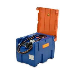 Mobilā AdBlue® uzpildes un uzglabāšanas tvertne BLUE-MOBIL EASY, 200l ar 12V elektrisko sūkni (ar veramu vāku)