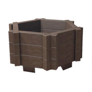 Pārstrādātas plastmasas puķu pods (sešstūra) 880x520x440mm [HA]