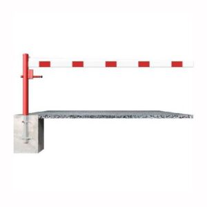 Horizontāli grozāma barjera (ar metāla trosi) bez atbalsta staba (ar piekaramo atslēgu), 1500mm (betonējama) [SCH]