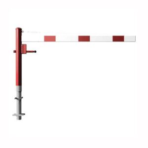 Horizontāli grozāma barjera (ar metāla trosi) bez atbalsta staba (ar trijstūrveida slēdzeni), 2000mm (betonējama) [SCH]