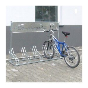 Velosipēdu statīvs ORTAL 5 ar lāzergrieztu logo, cinkots [KRO]