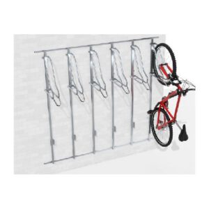 Velosipēdu statīvs WALL PREM 6 ar atbalsta profiliem (stiprināms pie sienas), līdz 80mm [KRO]