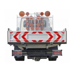 LED brīdinājuma panelis ar optikām (vertikāli automātiski izvelkams) L8H klase, ar vadības pulti [W]