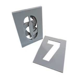 Ciparu trafaretu komplekts (0-9), stiklšķiedras 210x300mm (h=200mm; 3mm)