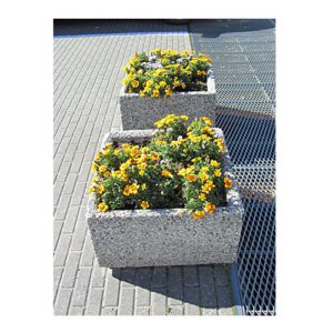 Betona puķu pods (kvadrātveida), 450x450x250mm
