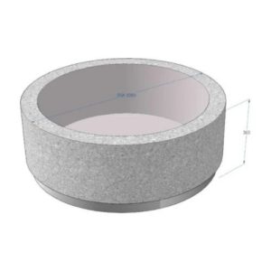 Betona puķu pods (apaļš), d=1000mm (h=365mm)