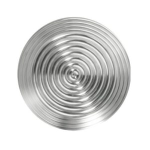 Taktila elements K2 (rievots, slīpa plakne) d25x3.5mm ar metinātu tapu (AISI 316L)