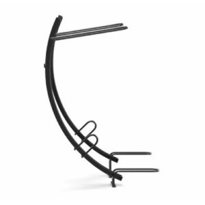 Velosipēdu statīvs WALL RING 2 (stiprināms pie zemes un sienas; arkveida), 2gab. komplekts, melns [KRO]