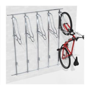 Velosipēdu statīvs WALL PREM 5 ar atbalsta profiliem (stiprināms pie sienas), līdz 80mm [KRO]