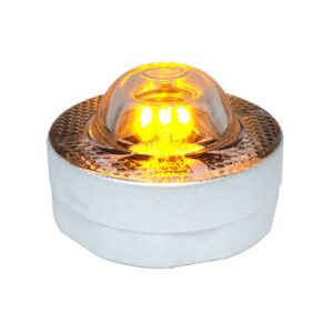 Stikla atstarotājs d=100mm, h=64mm (dzeltens) [W]