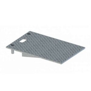 Šļūteņu un kabeļu aizsarga - rampas uzbrauktuves elements (40T), 350x400x95mm, cinkots [SCH]