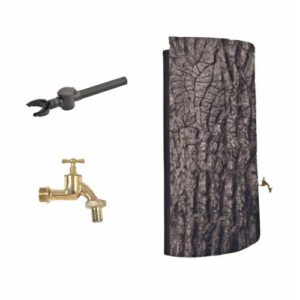 Plastmasas tvertne lietus ūdens uzkrāšanai EVE (ar krānu un novirzītāju), 300l [EF]