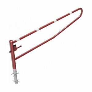 Horizontāli grozāma barjera bez atbalsta staba (ar euro-profila cilindra slēdzeni), 3000mm (betonējama) [SCH]