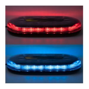 LED zemā profila bākuguns (328mm), zila/sarkana [CZ]