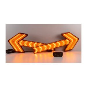 LED brīdinājuma bultu komplekts (2gab.) ar bezvadu pulti, 663x260x30mm (100W) [CZ]