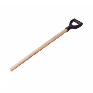 Īsais koka kāts lāpstām (lakots) ar D-veida rokturi (kompl.), d=38mm, 900mm [VE]