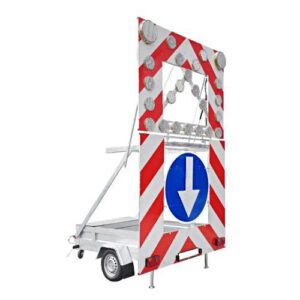 Vienass piekabe ar ceļa zīmju vairogu un LED optikām (STR)