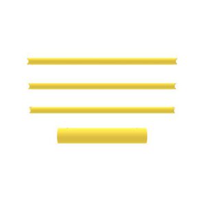 Elastīgās drošības barjeras (ECHO) cauruļu komplekts, 3x980-1510mm pēc vajadzības (d=63mm) + 1x930mm (d=160mm) [DAN]